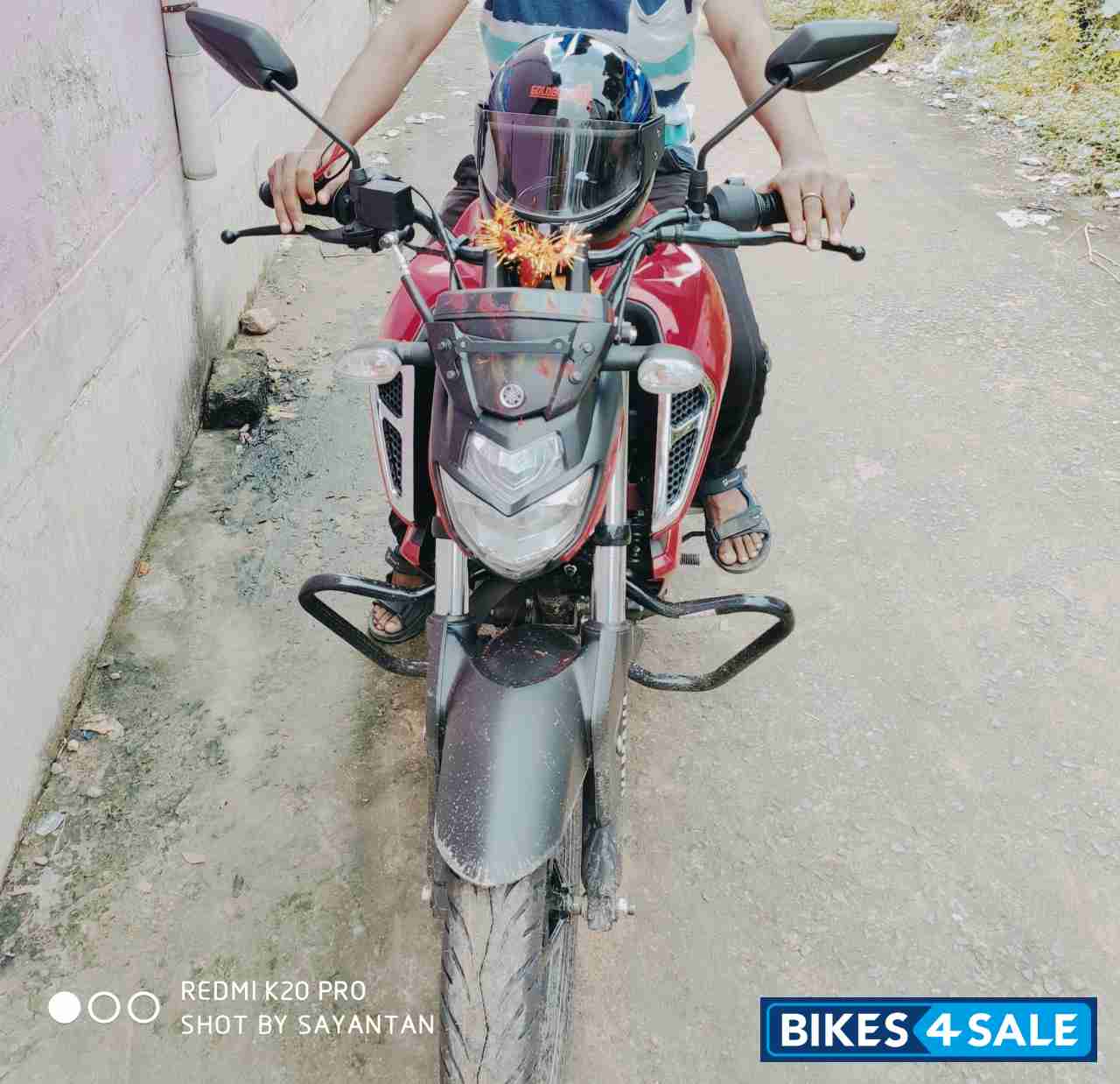 Red Yamaha FZ-S FI V3 BS6