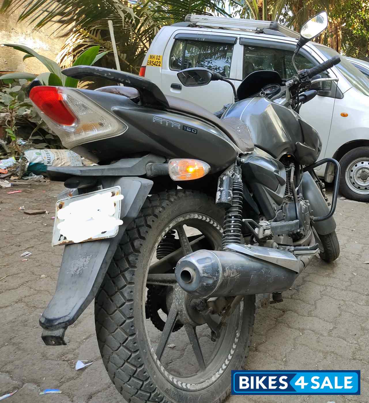 Grey TVS Apache RTR 160