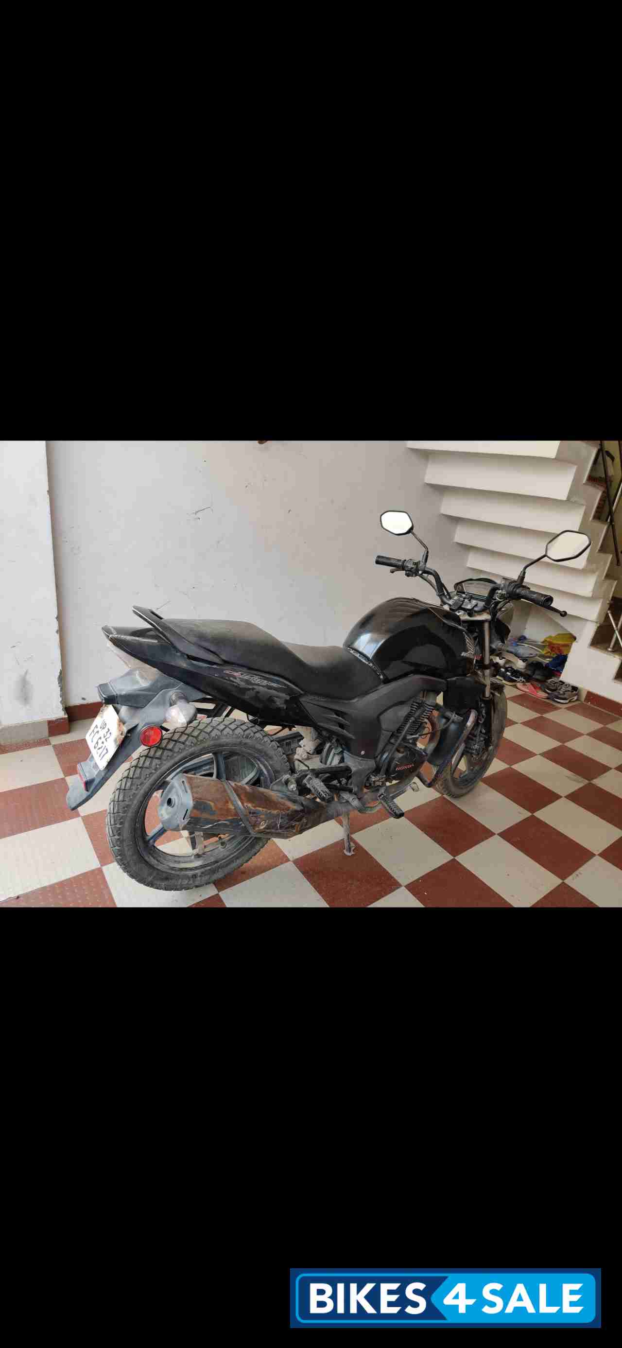 Black Honda CB Trigger