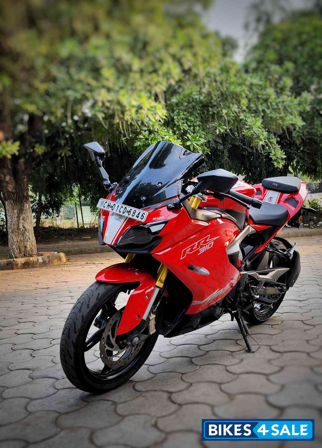 Racing Red TVS Apache RR 310