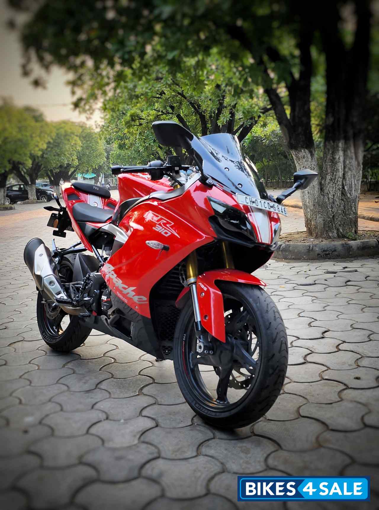Racing Red TVS Apache RR 310