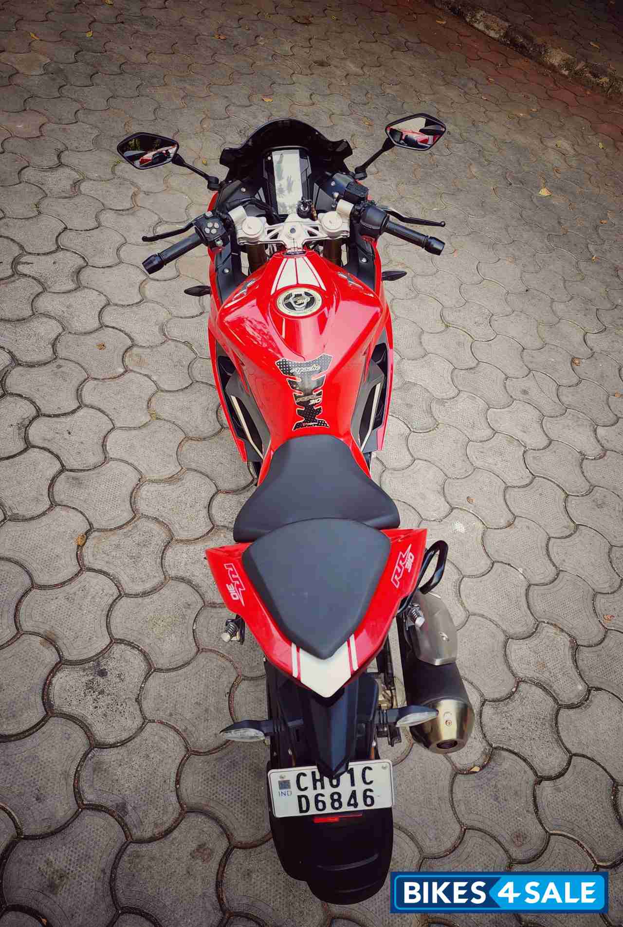 Racing Red TVS Apache RR 310