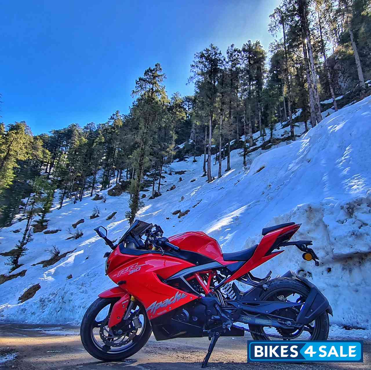 Racing Red TVS Apache RR 310