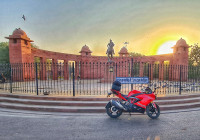 Racing Red TVS Apache RR 310