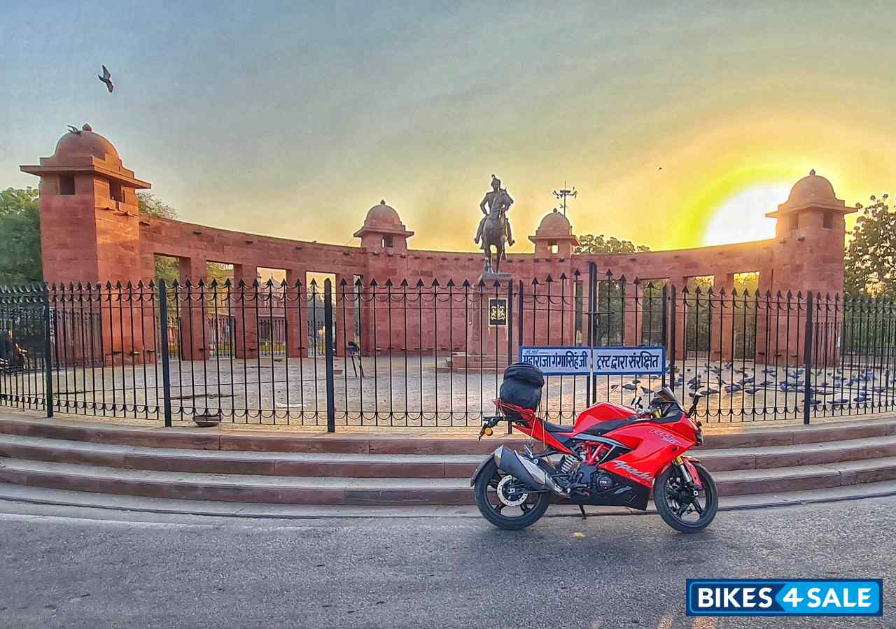 Racing Red TVS Apache RR 310