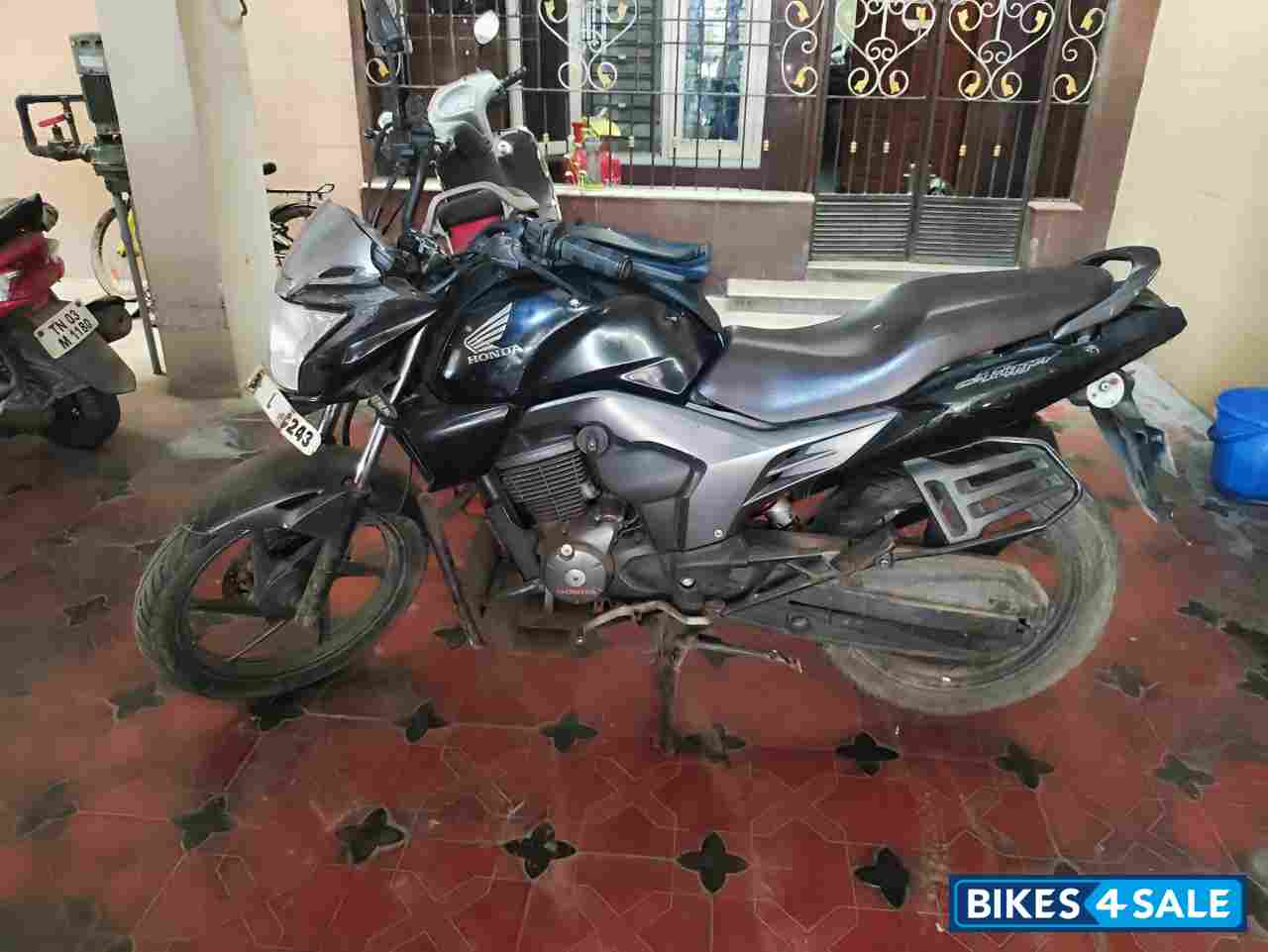 Black Honda CB Trigger