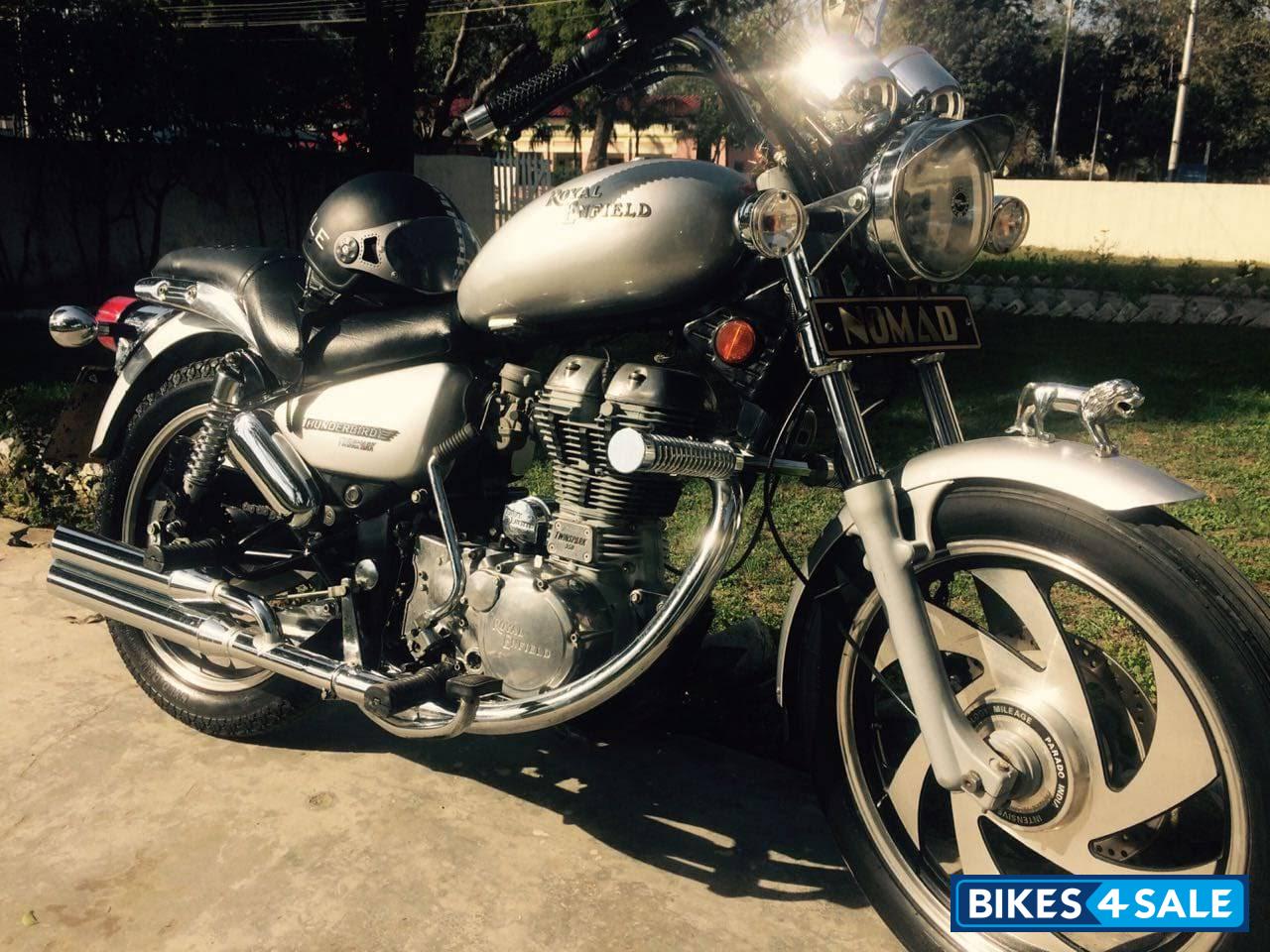 Silver Royal Enfield Thunderbird 350