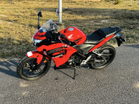 Sports Red Honda CBR 250R