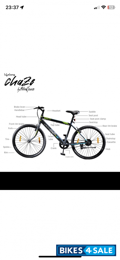 Black Chaze Lifelong Road cycle