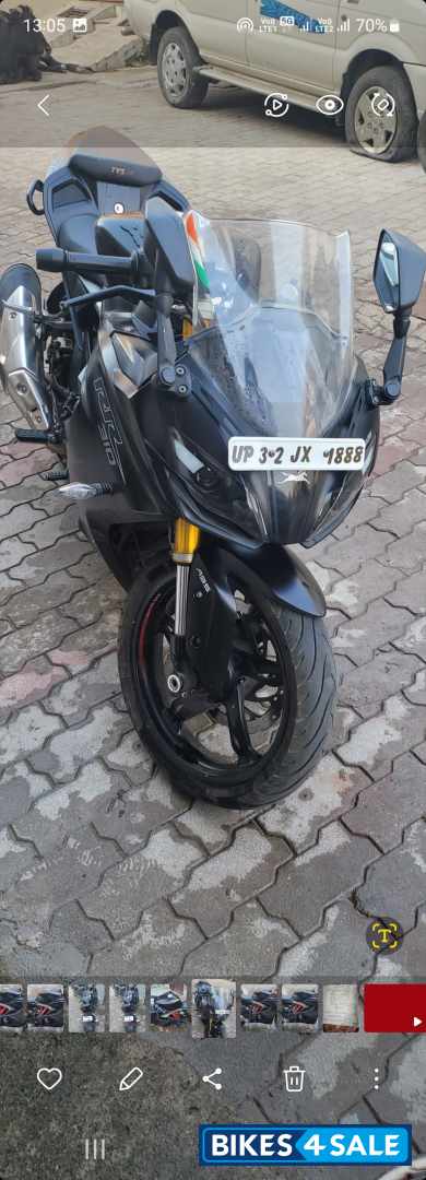 Matte Black TVS Apache RR 310