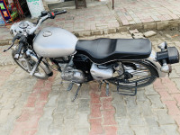 Silver Royal Enfield Bullet Electra