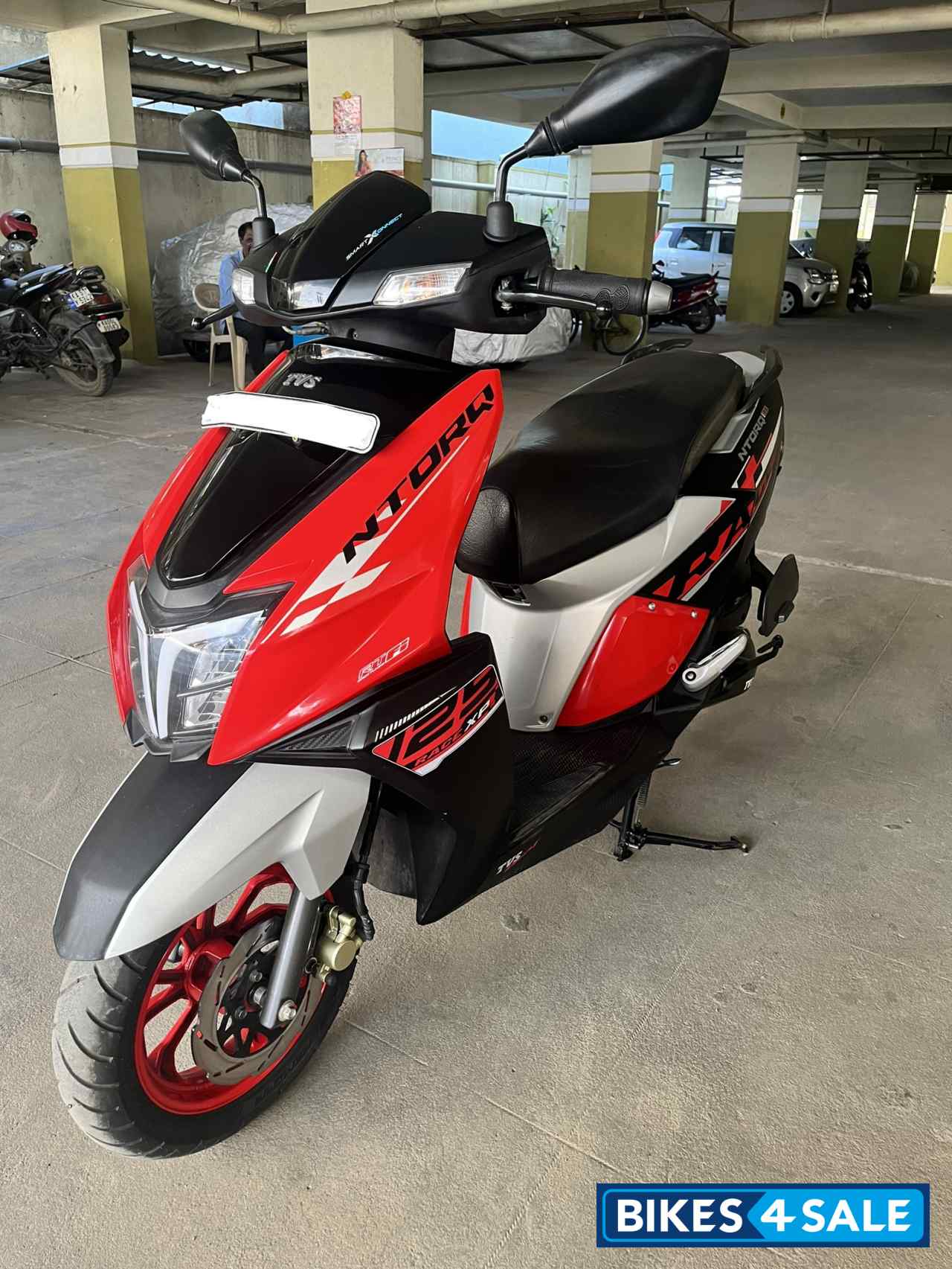 Red TVS NTORQ 125 Race XP