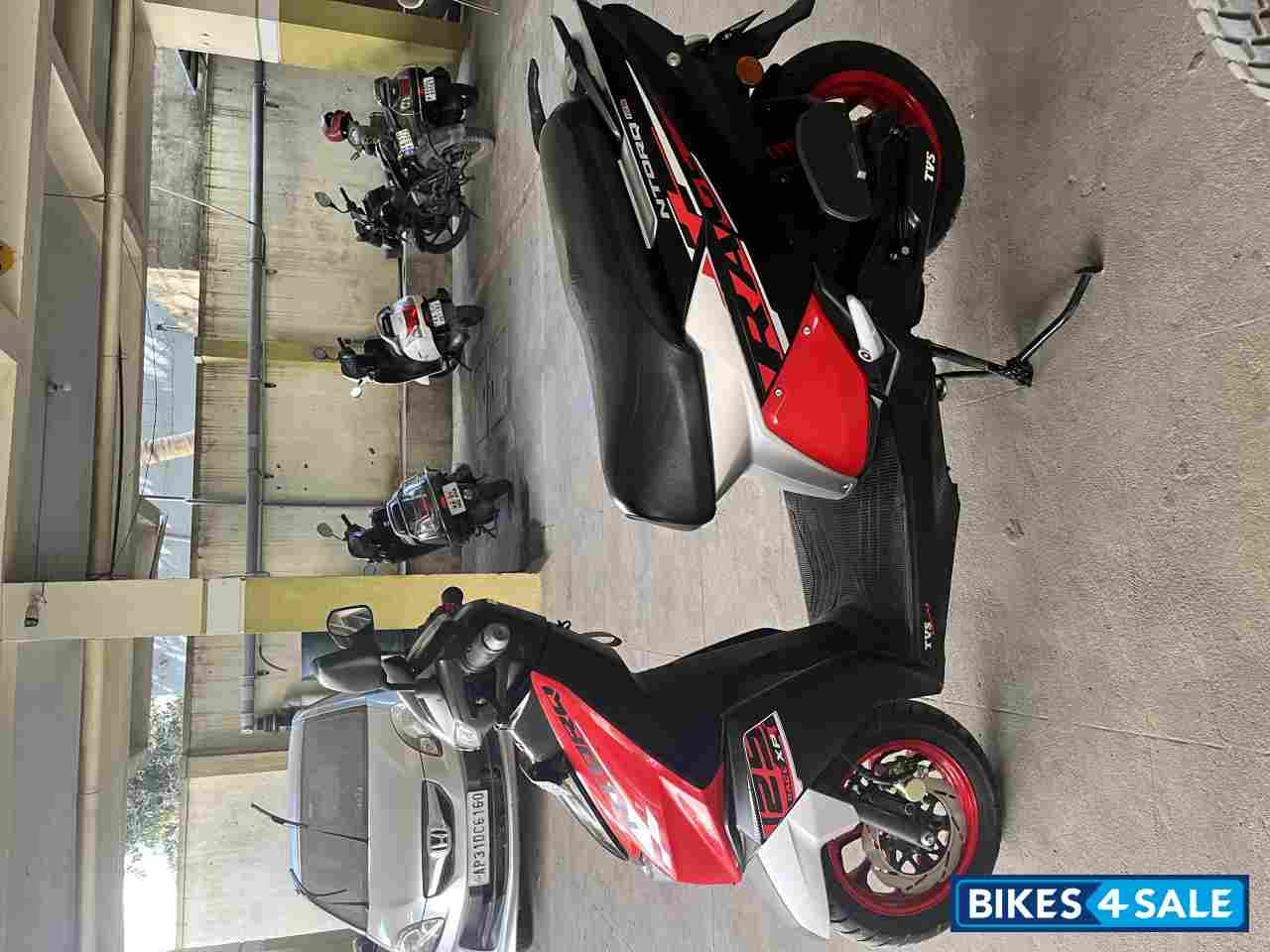 Red TVS NTORQ 125 Race XP