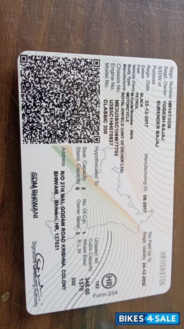 Black Royal Enfield Classic 350