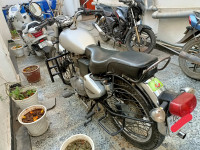 Silver Royal Enfield Bullet Electra Twinspark