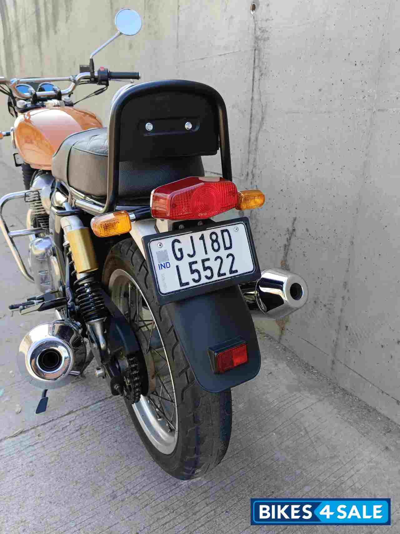 Rush Orange Royal Enfield Interceptor 650 Twin