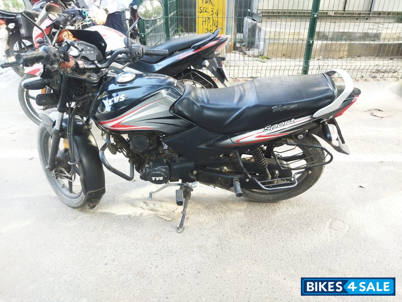 Black Red TVS Sport BS6