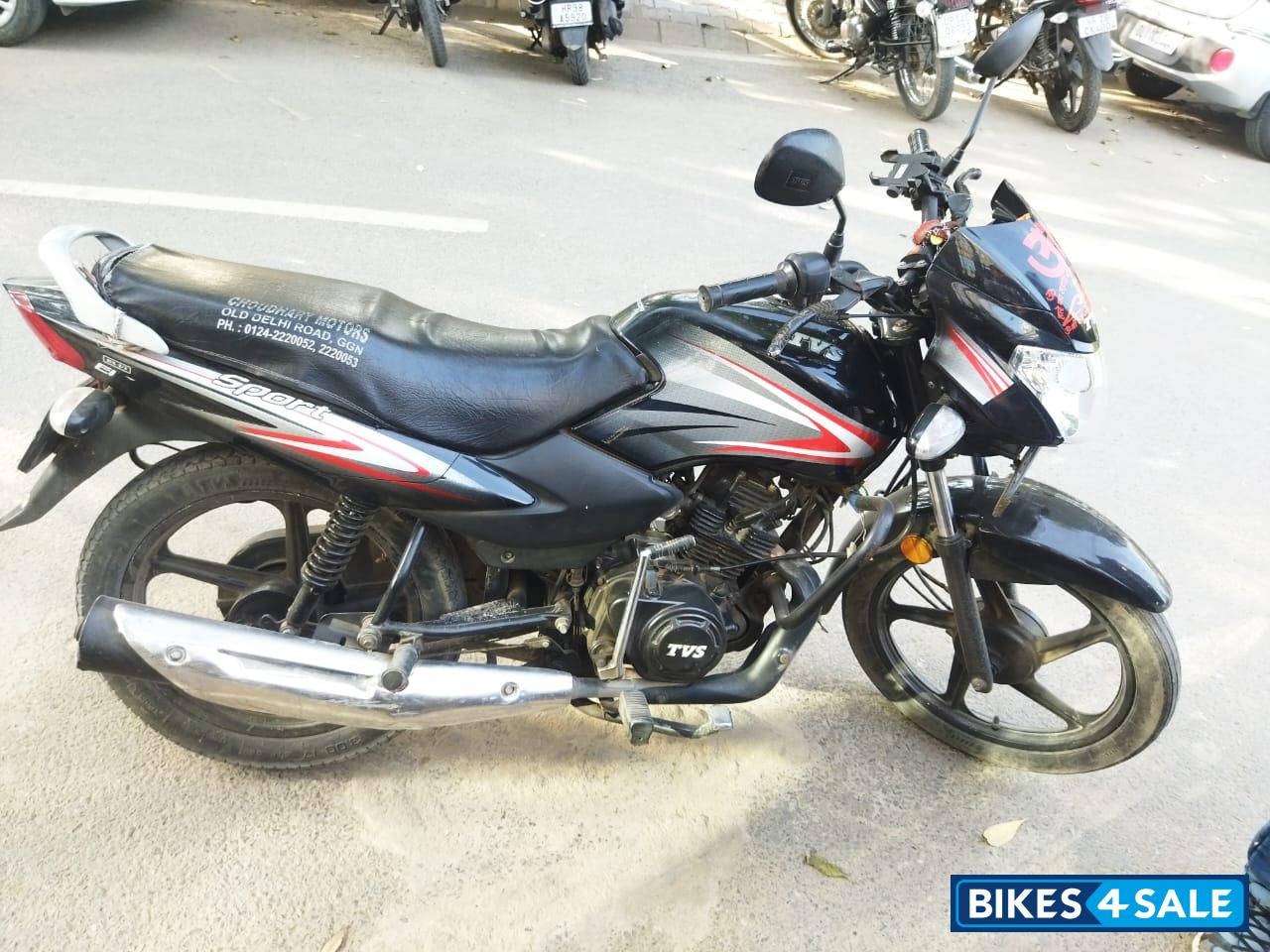 Black Red TVS Sport BS6