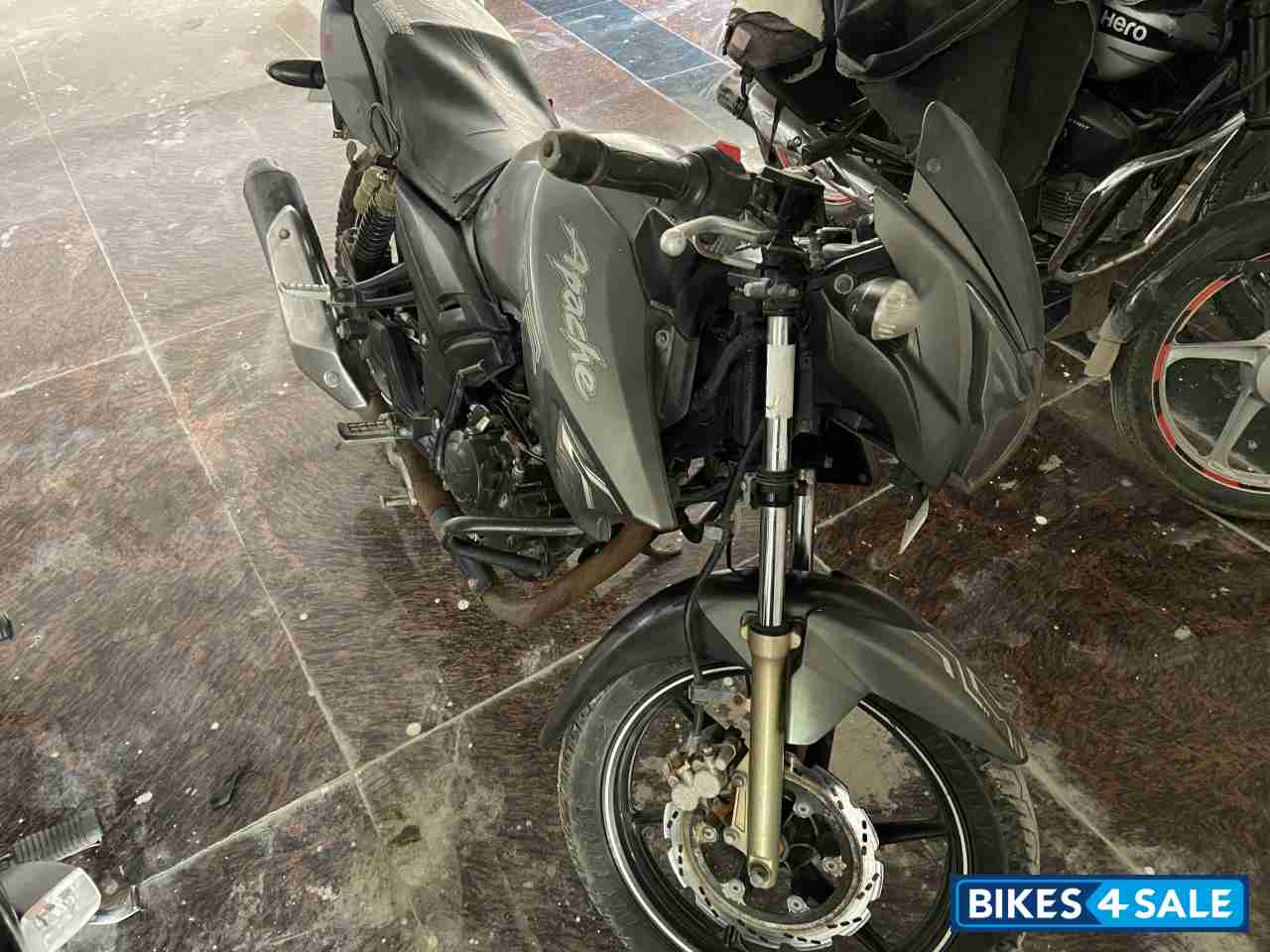 Grey TVS Apache RTR 180