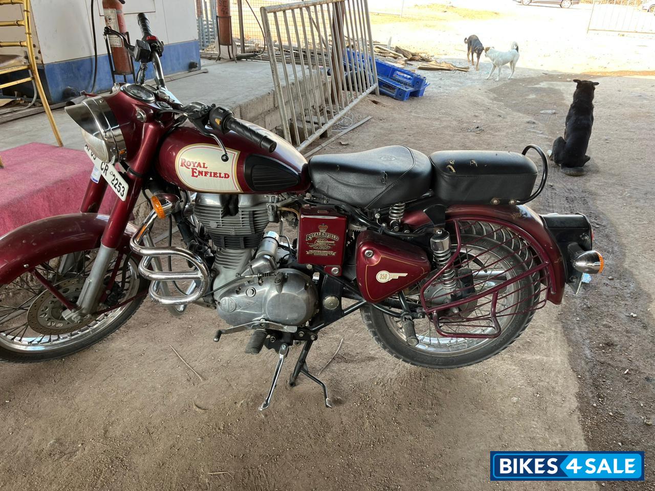 Maroon Royal Enfield Classic 350