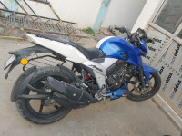 Blue/white TVS Apache RTR 160 4V