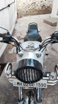Silver Royal Enfield Bullet Electra