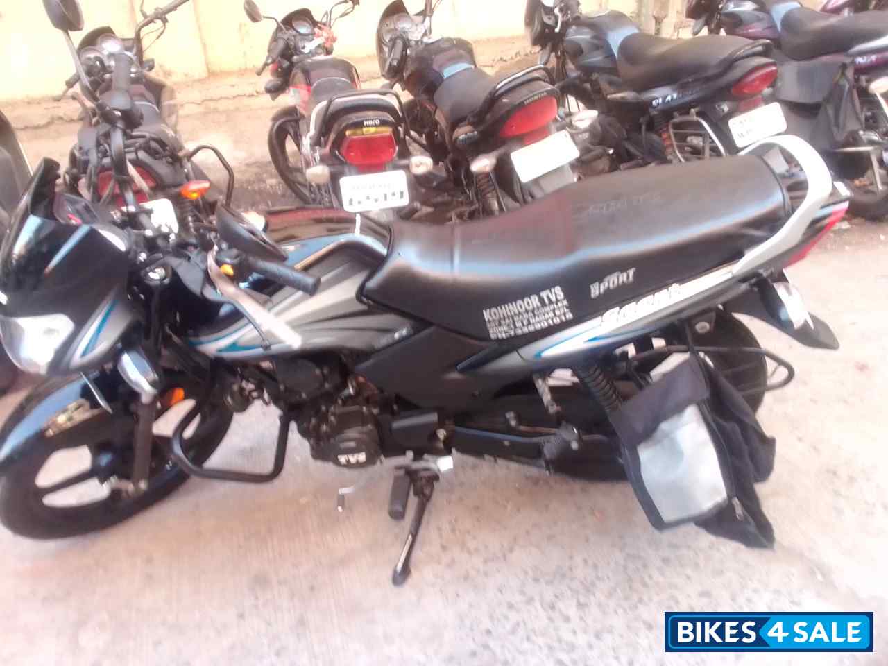 Black And Blue TVS Sport BS6