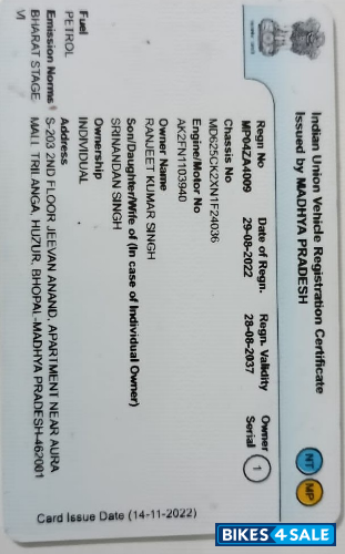 Black And Blue TVS Sport BS6