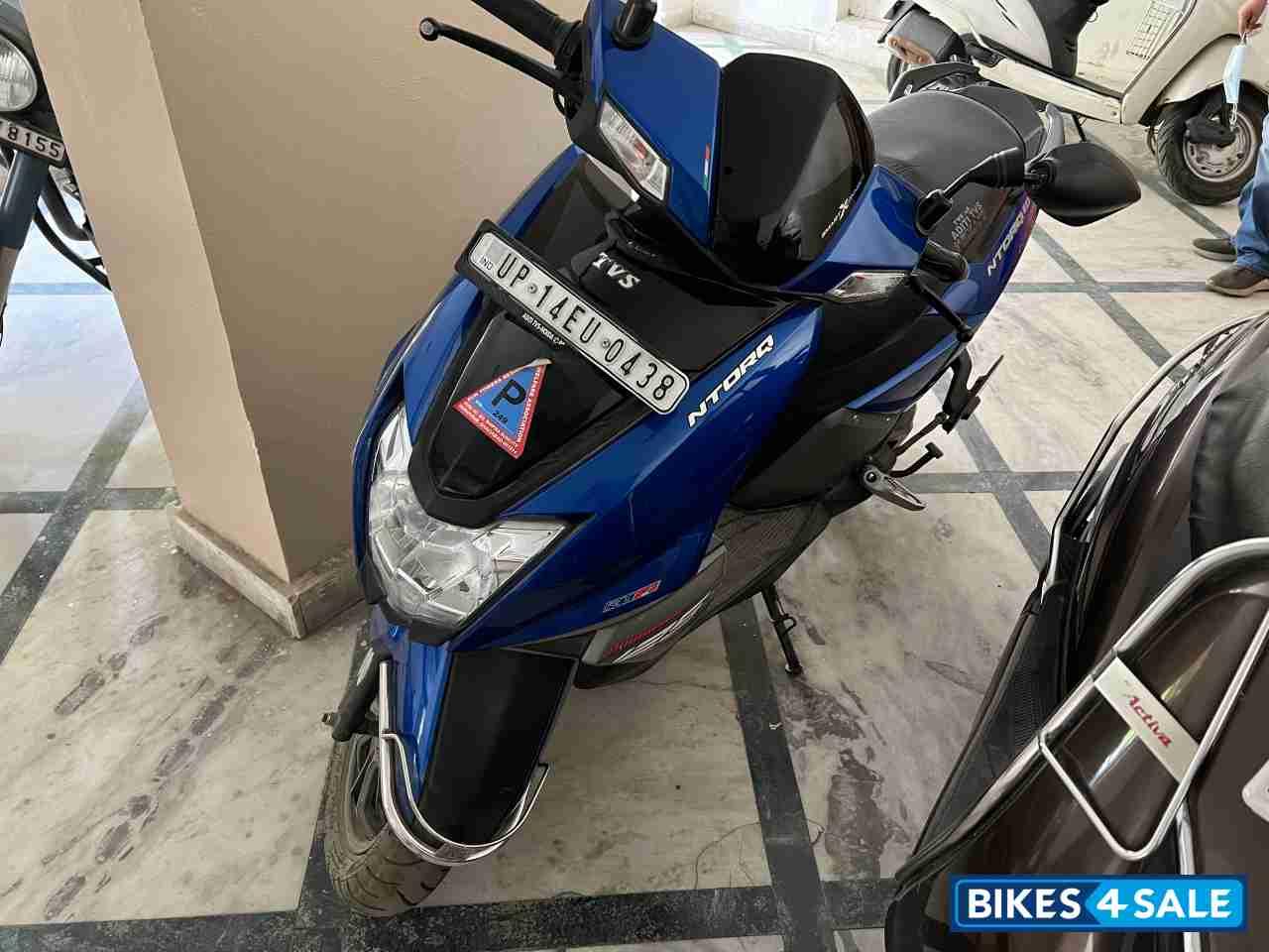 Metallic Blue TVS NTORQ 125 BS6