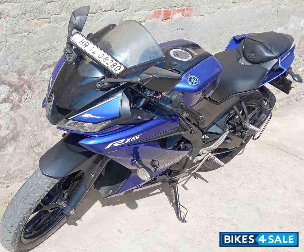 Blue Yamaha YZF R15 V3