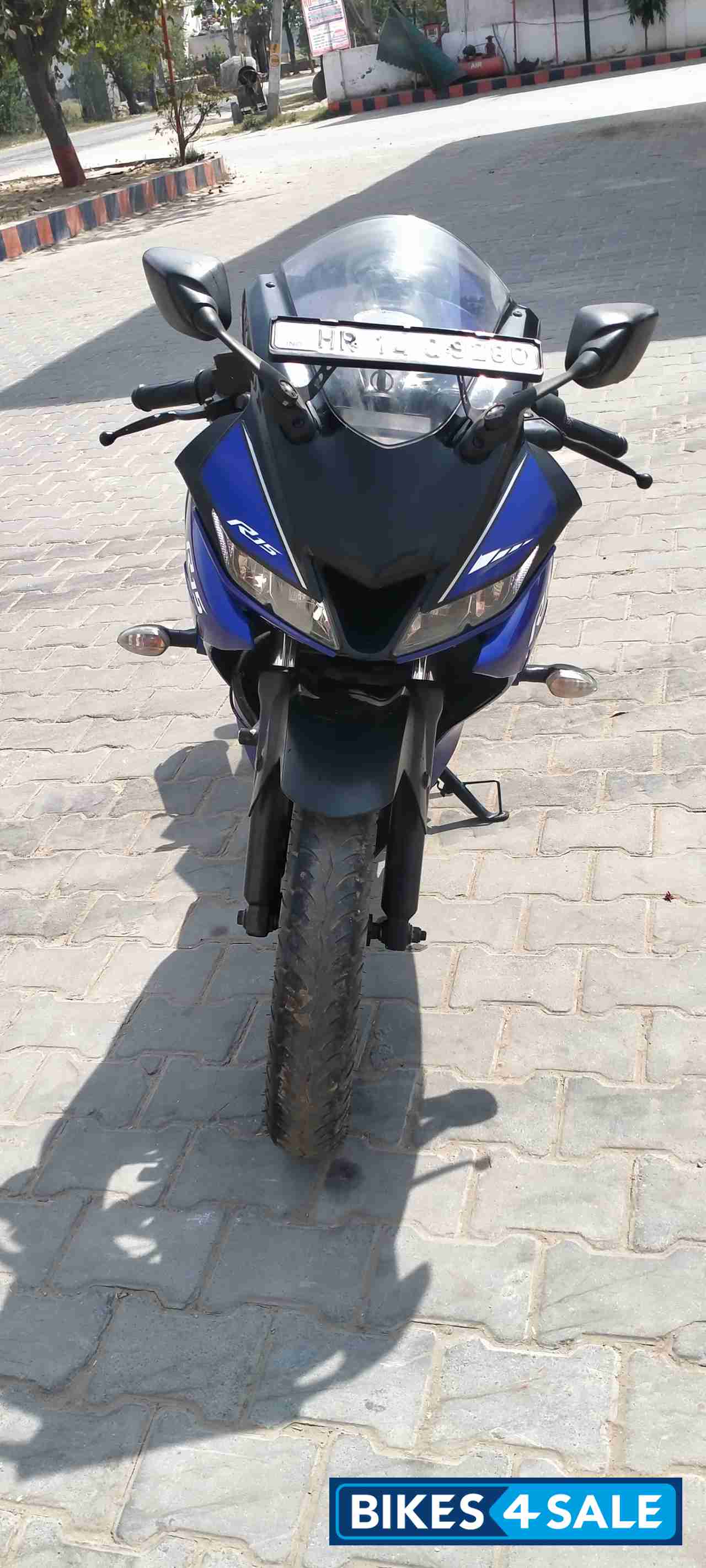 Blue Yamaha YZF R15 V3