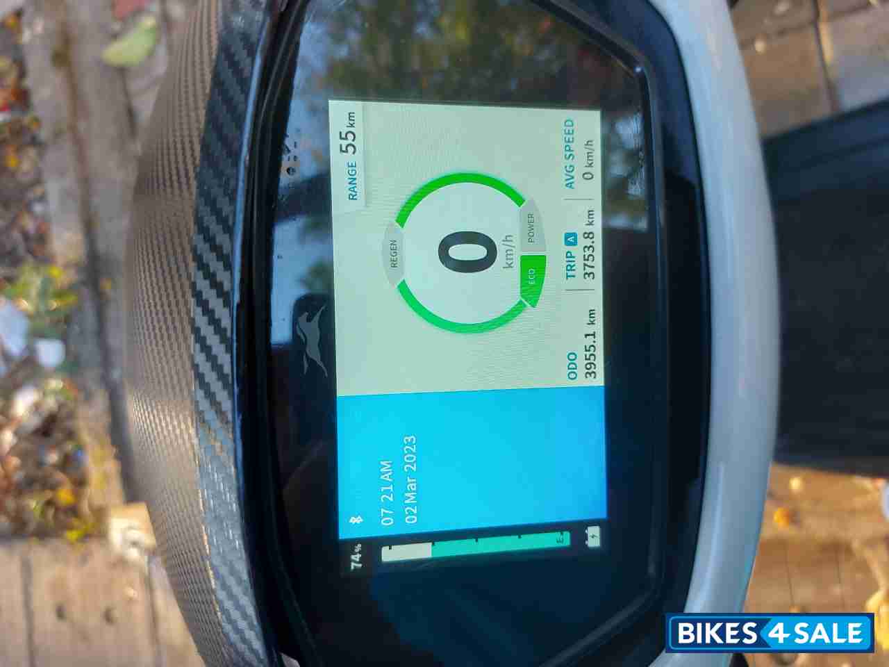 White TVS iQube Electric