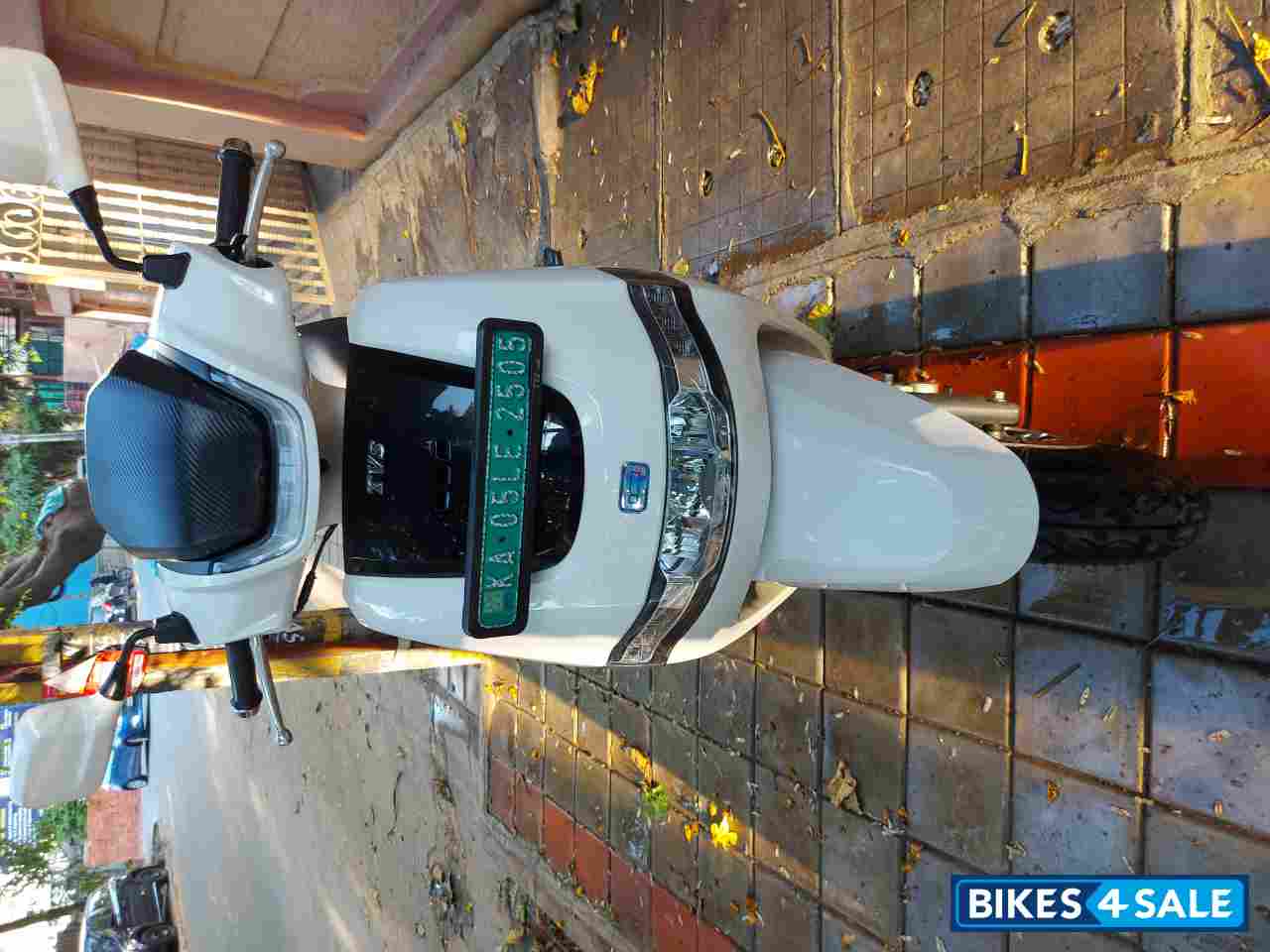 White TVS iQube Electric