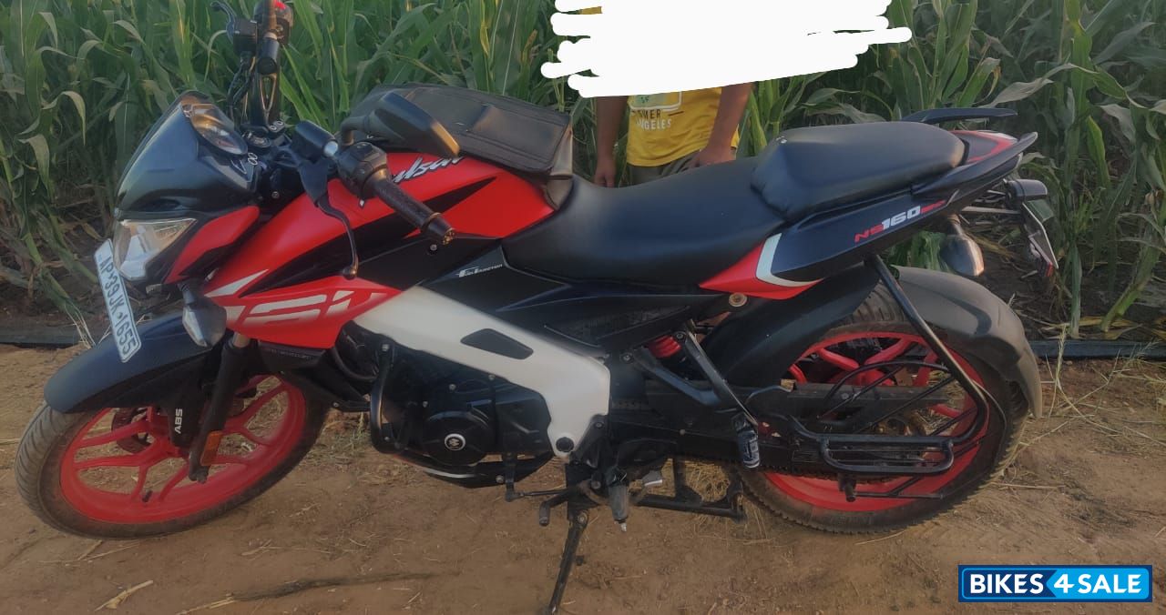 Red Colour And White Bajaj Pulsar NS 160 BS6
