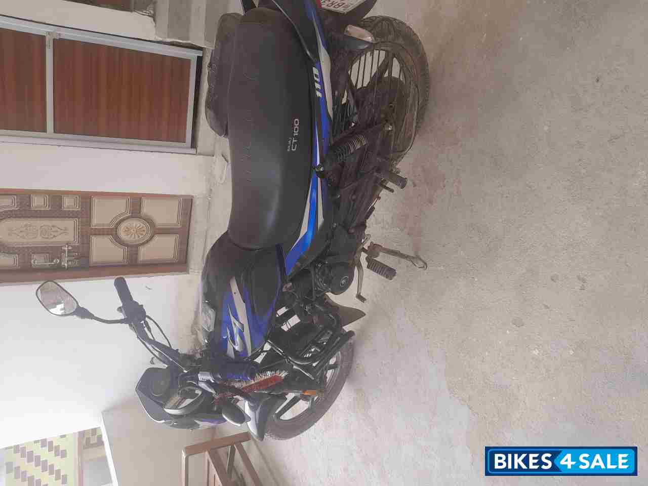 Blue And Black Bajaj CT 110 ES