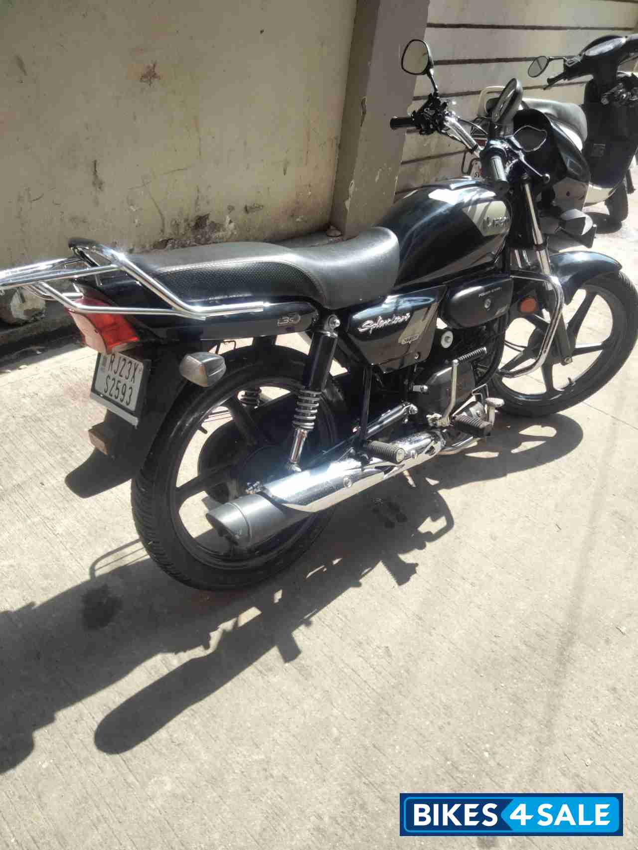 Black Grey Hero Splendor Plus Xtec