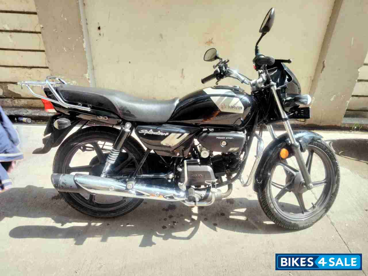 Black Grey Hero Splendor Plus Xtec