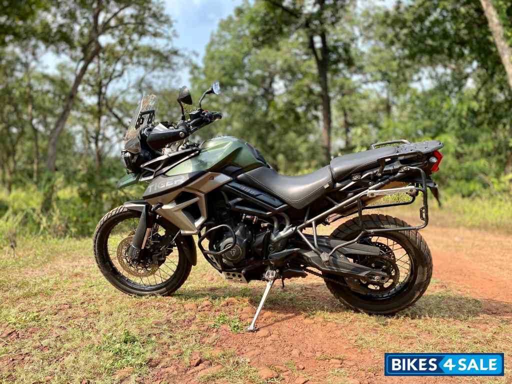 M K Green Triumph Tiger 800 XCA