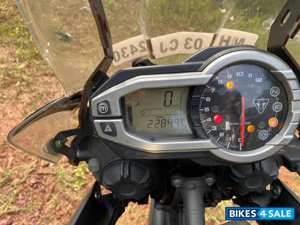 M K Green Triumph Tiger 800 XCA