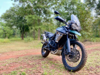 M K Green Triumph Tiger 800 XCA