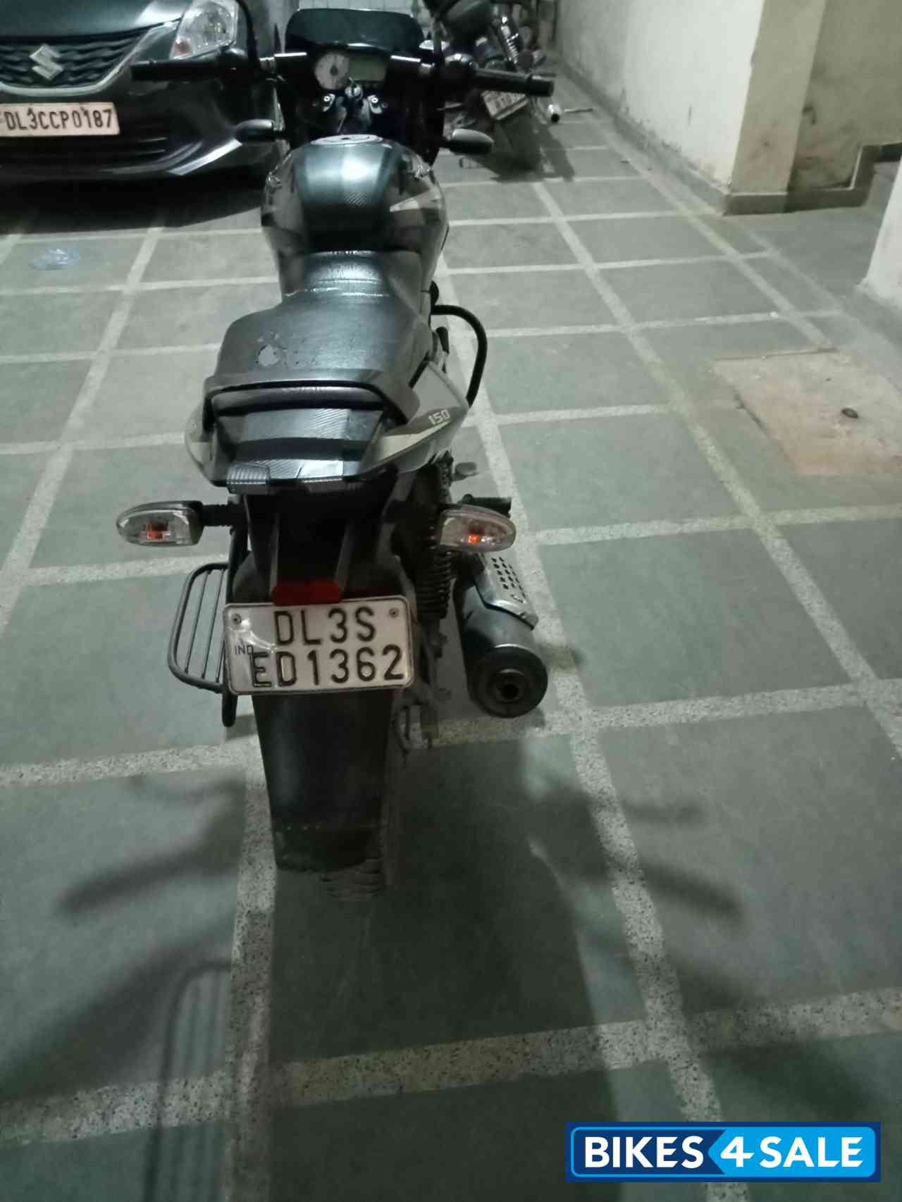 Ebony Black With Silver Bajaj Pulsar 150 DTSi