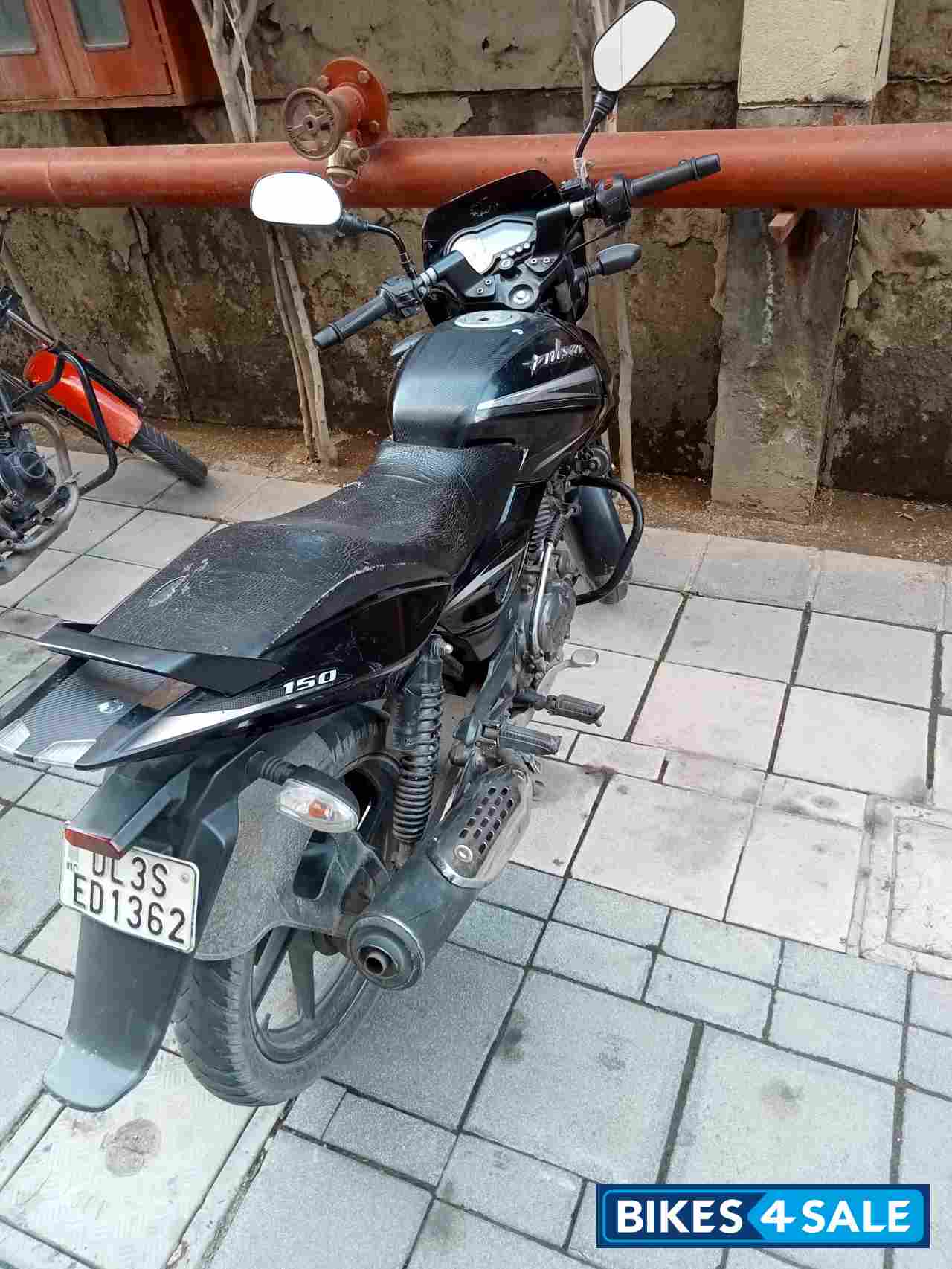 Ebony Black With Silver Bajaj Pulsar 150 DTSi
