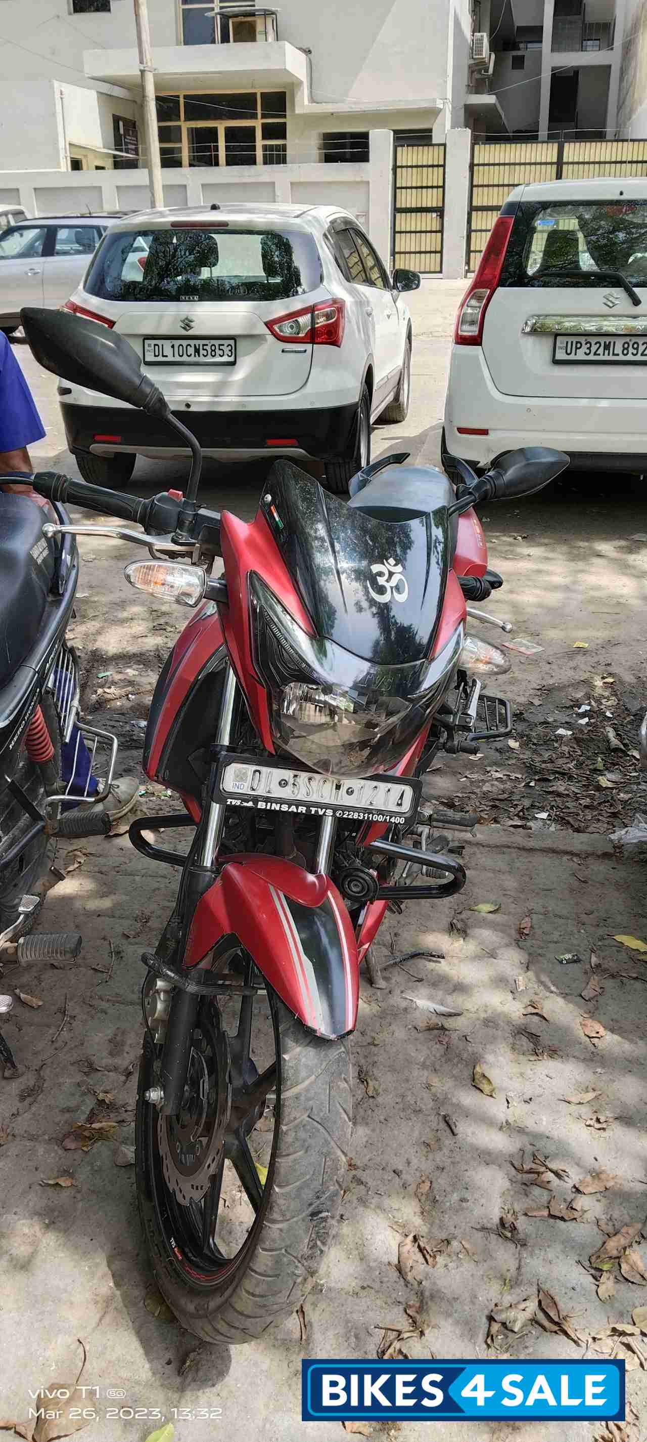 Matte Red TVS Apache RTR 160 2020