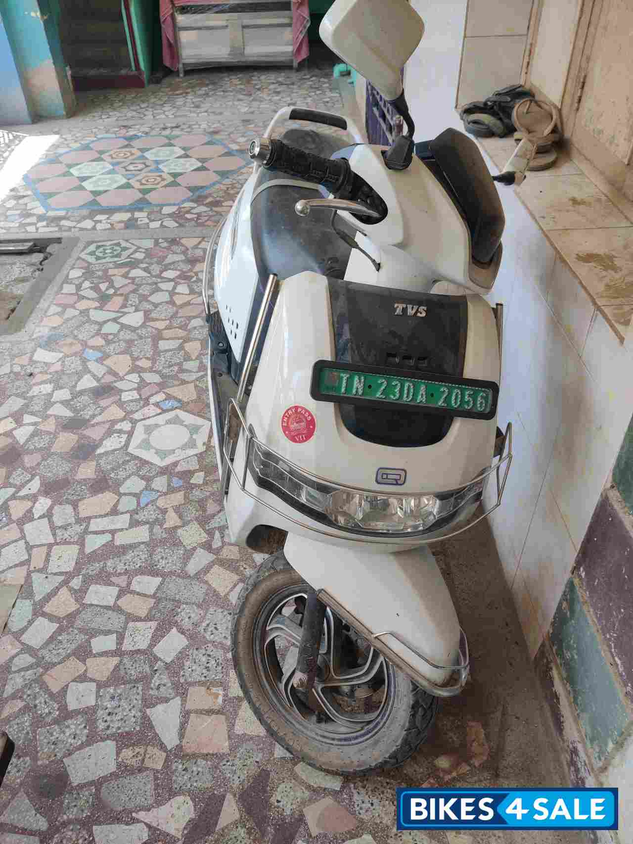 Pearl White TVS iQube Electric