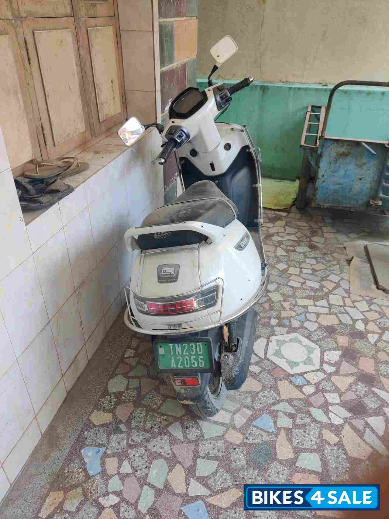 Pearl White TVS iQube Electric