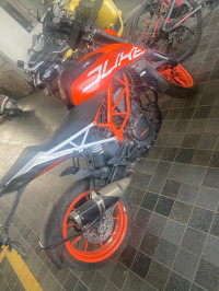 Black And Orange KTM Duke 390