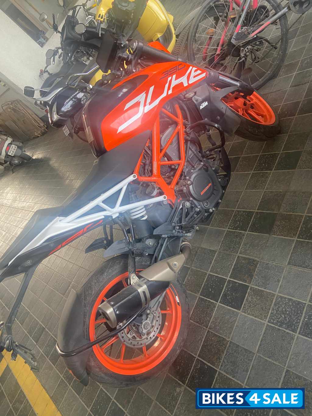 Black And Orange KTM Duke 390