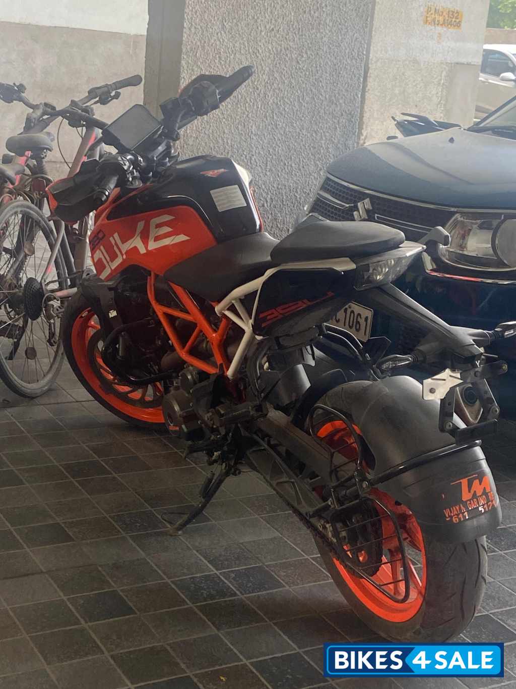 Black And Orange KTM Duke 390