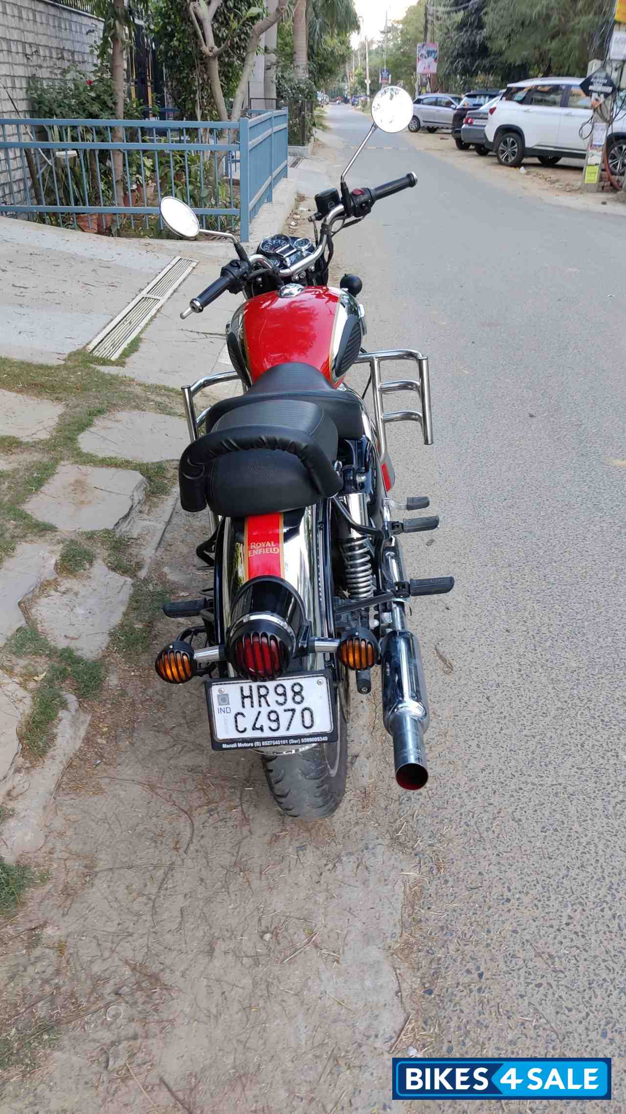 Chrome Red Royal Enfield Classic 350 Dual Channel BS6