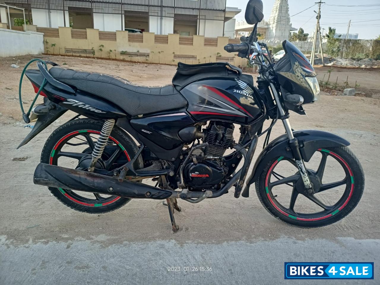 Black Colour Honda Shine